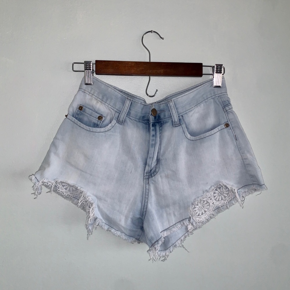 High-rise Jean Shorts